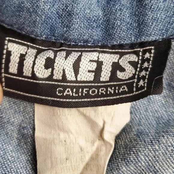 Vintage 90s Floral Western Cropped Denim Shacket Shirt - Picture 4 of 10